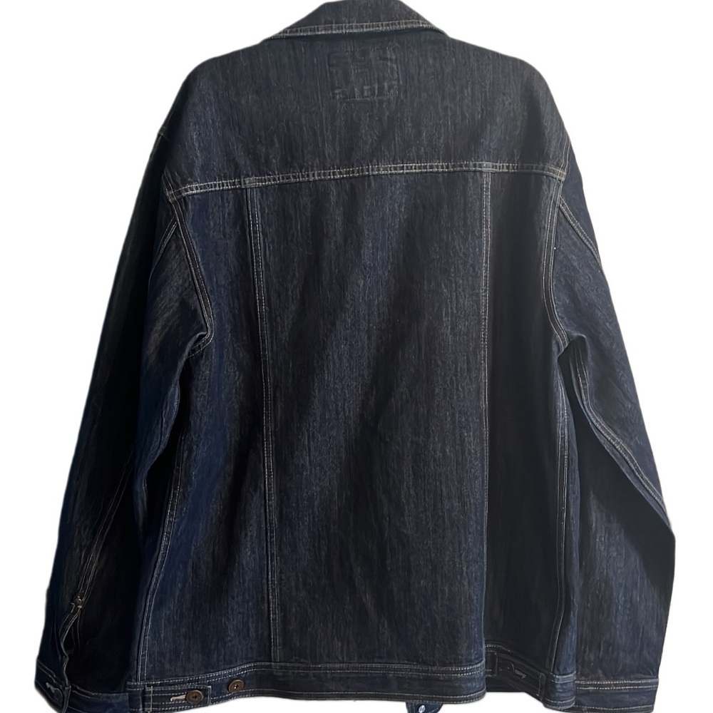 Men’s Marithe Francois Girbaud Men's Dark Denim Jacket Size Xl - Picture 2 of 5